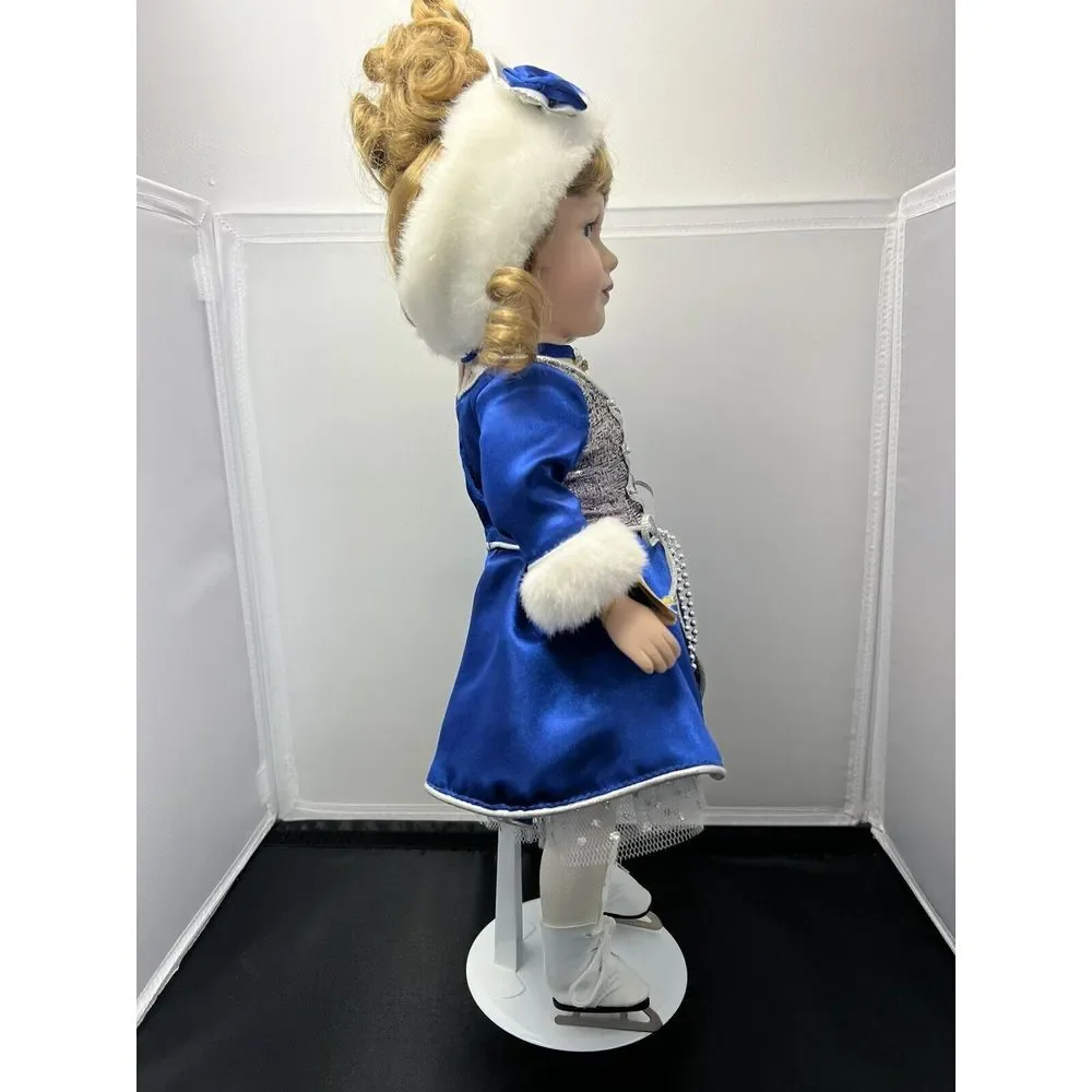 Genuine Porcelain Doll Adrianna Victorian‎ Garden Brass Key collectible 16